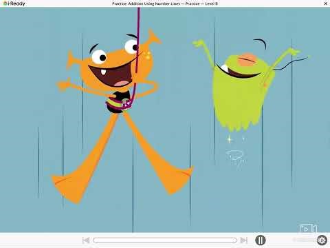 Addition and Subtraction Using Number Lines-Measurement and Data-Level B