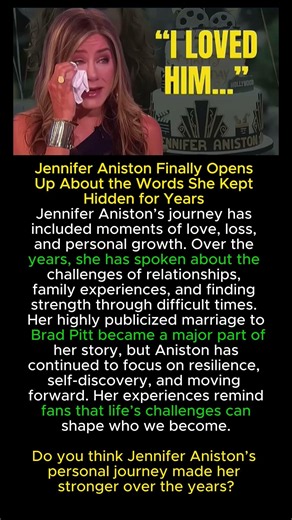 Jennifer Aniston Finally Opens Up About the Words She Kept Hidden for Years