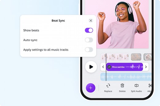 Beat Sync - Auto Sync Audio and Video Online | Canva