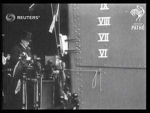 The HMS Cornwall sets sail at Devonport (1926)