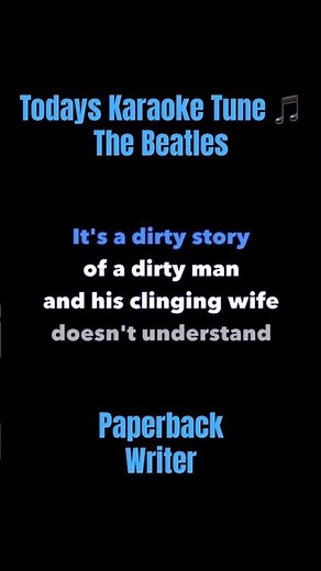 The Beatles | Paperback Writer | Karaoke 🎤
