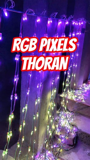RGB Pixel Thoran Making | 5v Pixels | 12V Pixels | Road Ceiling Making | Programming #led #light