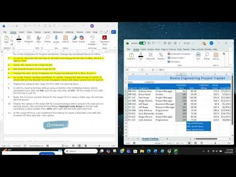 Excel Module 2 SAM End of Module Project 1