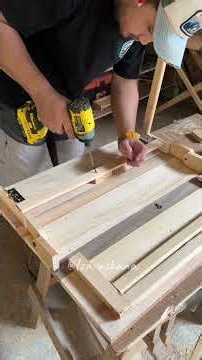Making a unique folding table #woodworking #diy #wood