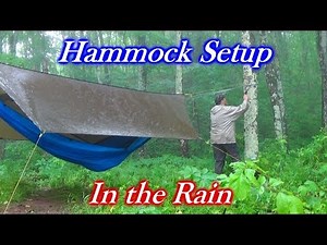 How I do a Quick Setup for My Hammock in the Rain - Backpacking How to Tips