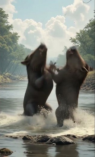 Two wild boars started fighting each other. 😲🔥 #animals #animallife #wildlife #nature #shorts