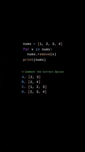 This Python Output Will Shock You 😳#python #dsa #quiz #programming #code #interviewquestions #mcq