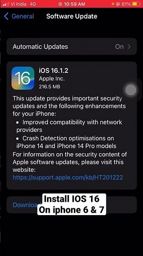How to install IOS 16 on iphone 6 & 7 series