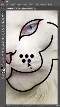 Creative Cat Logo Design in Adobe Illustrator #shorts #ytshorts