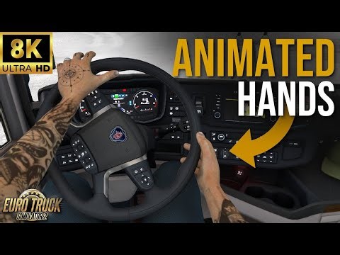 ETS2 8K New Hands Mod 1.55 🔴 Greece Narrow Roads Realistic Driving