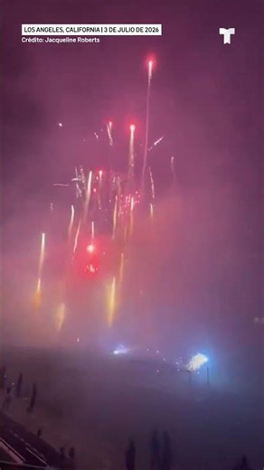 Un aparente incidente con fuegos artificiales tras el partido de Angel City FC en el BMO Stadium
