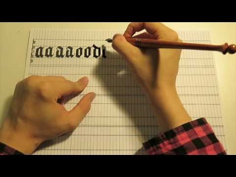 Beginner Blackletter: Introduction and Closed Letters