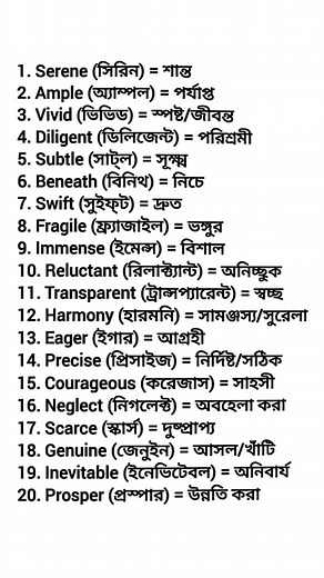 35K views · 274 reactions | Boost your English in minutes! ✨ 20 new vocabulary with pronunciation & meaning — learn daily, grow daily! " #englishwithritu #vocabulary #dailyvocab #learnenglish #studyandgo #englishlearning #englishpractice | Learn & Teach | Facebook