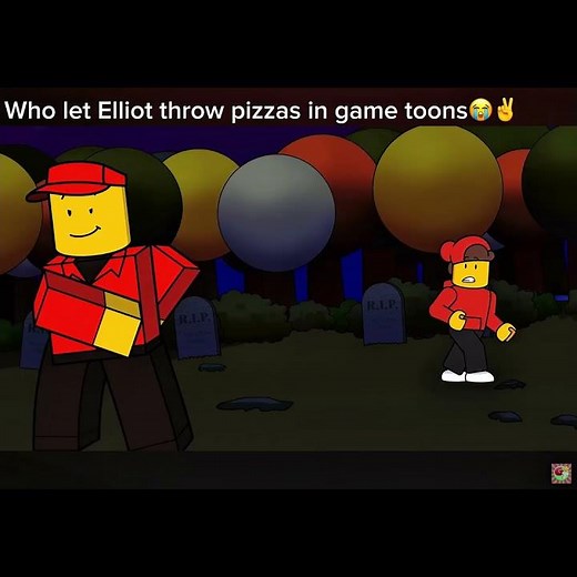 Who let Elliot throw pizzas in gametoons😭✌️ #forsaken #roblox #gametoons #memes
