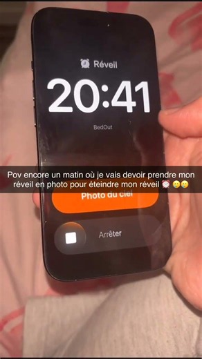 Le réveille avec BedOut sa pique 😭😭😭😭 #matinal