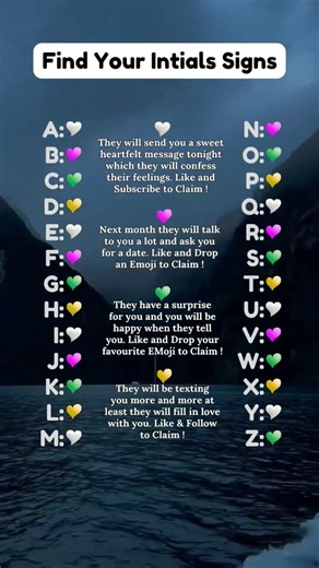Find Your Initials Signs #newmusic#music#singer#pop #initials#lifeisbutadream
