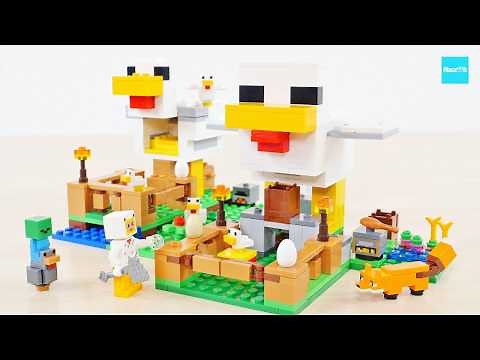 LEGO Minecraft Chicken Farm 21585 / LEGO Minecraft Chicken Farm Speed ​​Build & Review