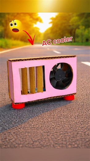 make cardboard Ac cooler || school project #science #shorts
