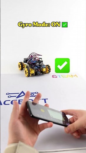 Gyroscope Mode Makes This Car Insanely Easy to Control #robot #diy #gadgets