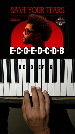 Save Your Tears Song The Weeknd Piano Tutorial #pianotutorial #shorts #theweeknd