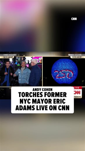 Andy Cohen went scorched earth on former NYC Mayor Eric Adams moments after the New Year's Eve ball dropped ... unloading in a boozy, no filter rant on live TV as Anderson Cooper struggled to shut it down. 🎥 CNN