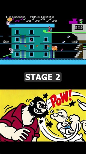 ⬆️⬆️⬆️⭐WATCH FULL GAME | Popeye (NES) Stage 2