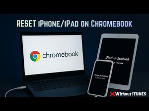 RESET/UNLOCK DISABLED iPhone/iPad on Chromebook| Restore iphone on chromebook without iTunes