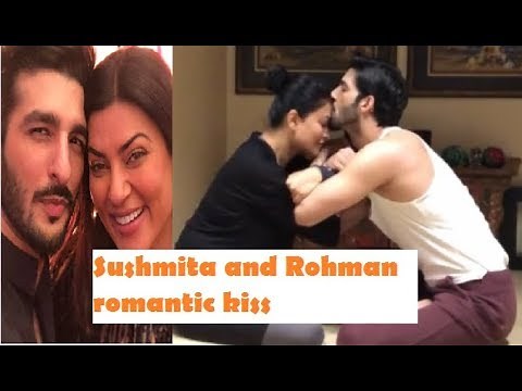 Sushmita Sen gets a kiss from boyfriend Rohman while nailing 'Garbhasana'