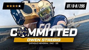 Four-star OL Owen Strebig commits to Notre Dame