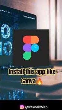 Install this App like Canva😱 #shorts #figmadesign