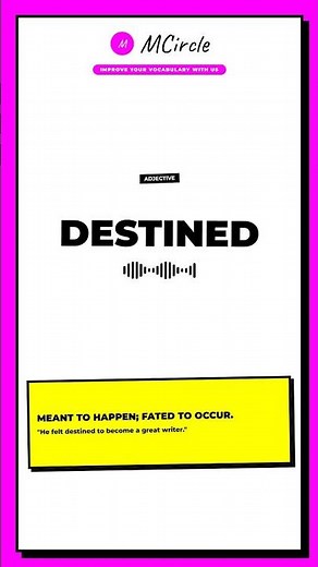 Learn English: What is Destined? | Vocabulary Shorts