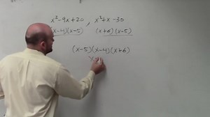How to find the least common multiple of two trinomials