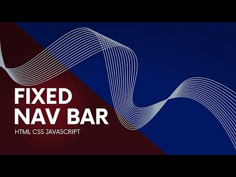HTML & CSS - How to Create a Fixed Header/ Navigation Menu ( or Sticky Menu )