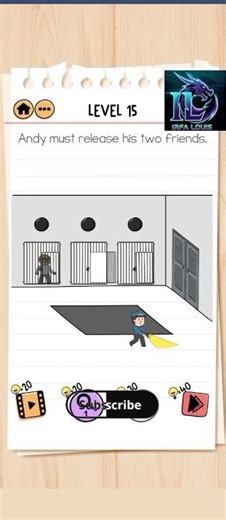 Brain Test 2 : Tricky Stories | LEVEL 15, Andy must release his two friends