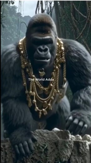 पहाड़ का राजा, Powerful Chimpanzee, #ytshort, #newshort, #app roar #theworldadda, #chimpanzee sound