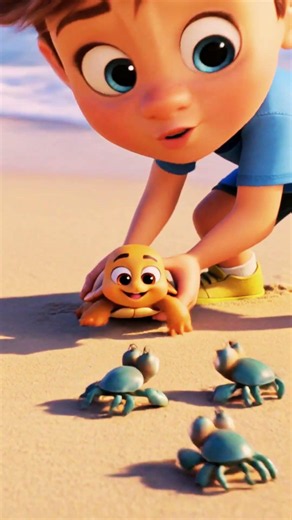 Geo Saves a Baby Turtle! 🐢🌊 Emotional Ocean Adventure for Kids