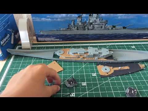 1/700 Trumpeter USS Missouri build