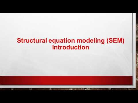 Structural Equation Modeling (SEM) introduction in Tamil