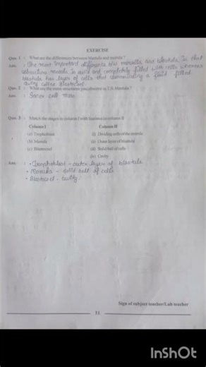 class 12 bio practical 8 Aim:To study the blastula stage of embryonic development in mammals,......