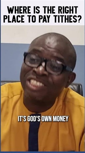 Where is the right place to pay tithe