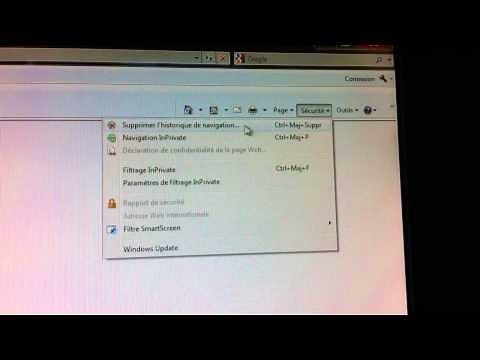 Supprimer l'historique de navigation sur Internet Explorer