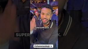Shane Mosley Jr reacts to Ismael Barroso KO of Ohara Davies