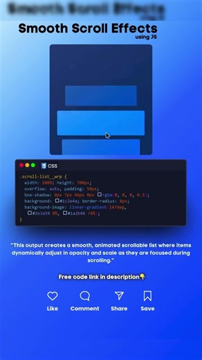 *This Scroll Effect Made Apple Jealous! (So Buttery) 🧈✨ #shorts #shortsvideo #video #html5 #css3
