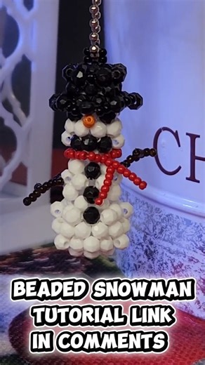 Beaded Snowman