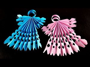 How to make a Paper Angels - DIY Christmas Tree Decorations
