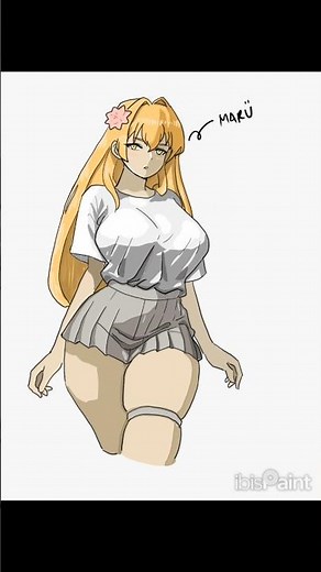 Drawing thicc anime girl as a level 1 artist