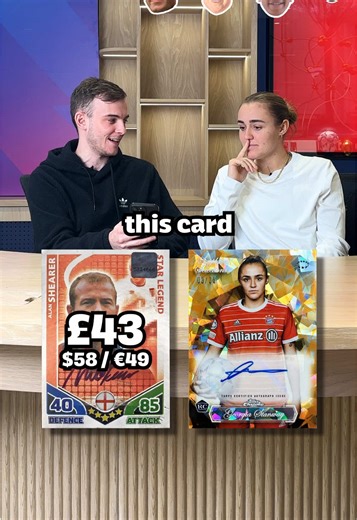 Georgia Stanway's Football Card Price Challenge