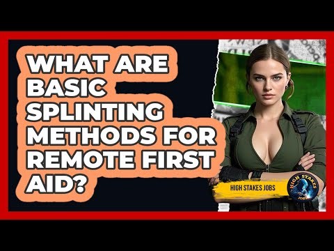 What Are Basic Splinting Methods For Remote First Aid? - High Stakes Jobs