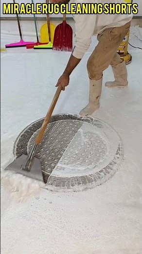 How to clean the dirtiest carpet in seconds😱 #satisfying
