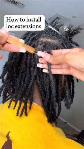 How to install loc extensions 🧐 Hair: https://qvr.com/OhPhw4 🔥20% OFF code: QVR #qvr #queenvirginremy #wig #hairextensions #hairbundles #kinkyhair #naturalhair #kinkytwists #minitwists #microlocs #microtwists #gluelesswig #wiglife #fyp #flashsale #celebration #10anniversary #diy #locs #softlocs | QVR hair